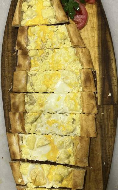 pide fromage blanc, oeuf